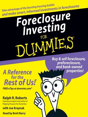 cover image of Foreclosure Investing for Dummies&#174;